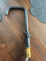 Matzwarte Reginox kraan, Doe-het-zelf en Verbouw, Sanitair, Ophalen, Zo goed als nieuw, Rvs, Kraan