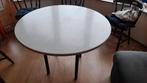 rond witte tafel, Huis en Inrichting, Ophalen, Gebruikt, Rond, 100 tot 150 cm