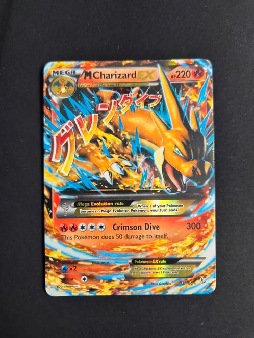 Mega Charizard EX 13/106 Pokemon Flashfire, Hobby en Vrije tijd, Verzamelkaartspellen | Pokémon, Zo goed als nieuw, Booster, Foil
