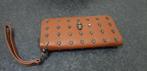 Women metal skull wallet card leather wristlet handbag, Overige merken, Bruin, Ophalen of Verzenden, Zo goed als nieuw