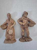 Terracotta Beeldjes Visser en Vrouw, Ophalen of Verzenden