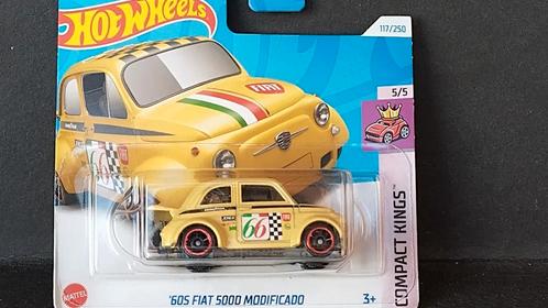 Fiat 500 Modificato 1;64 3inch Hotwheels Pol, Hobby en Vrije tijd, Modelauto's | Overige schalen, Nieuw, Auto, Verzenden