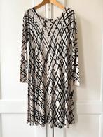Bitte Kai Rand jurk grijs/beige met zwart, maat M - NP 239,-, Maat 38/40 (M), Beige, Ophalen of Verzenden, Zo goed als nieuw
