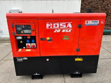 Mosa yanmar 20 kVA grote dieseltank. Aggregaat  beschikbaar voor biedingen