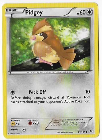 Flashfire,  Pidgey [common] 75/106 beschikbaar voor biedingen