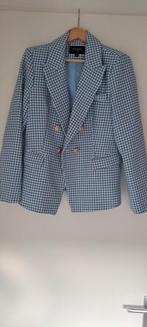 Lichtblauw met wit jasje, maat 42, Kleding | Dames, Ophalen, Zo goed als nieuw, Maat 42/44 (L), Blauw