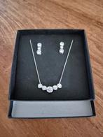 Set oorbellen en ketting zilver 925, Ophalen of Verzenden, Nieuw, Zilver, Zilver