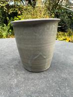 Cascade bonsaipot zand kleurig geglazuurd, Tuin en Terras, Bloempotten, Rond, Zo goed als nieuw, Aardewerk, Tuin