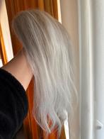 Echt mensenhaar topper licht blond, Sieraden, Tassen en Uiterlijk, Uiterlijk | Haarverzorging, Ophalen of Verzenden, Nieuw, Pruik of Haarverlenging