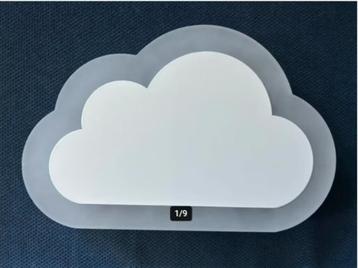 Witte WOLK kinderlamp LED-wandlamp (NIEUW) warm-wit beschikbaar voor biedingen