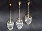 3 hanglampjes, Ophalen of Verzenden, Gebruikt, Glas
