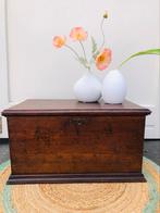 Super toffe oude vintage eiken houten kist, Huis en Inrichting, Woonaccessoires | Kisten, Ophalen of Verzenden, Gebruikt, 50 tot 100 cm