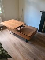 Salontafel met lift-up blad - Walnoot fineer, Ophalen, Gebruikt, 100 tot 150 cm, 50 tot 100 cm