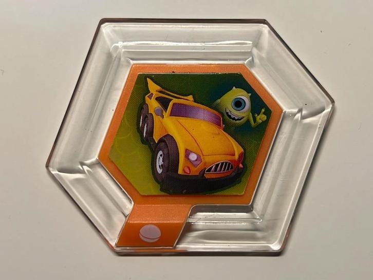 Disney Infinity 1.0 Mike's New Car power disc, Spelcomputers en Games, Games | Nintendo Wii U, Zo goed als nieuw, Racen en Vliegen