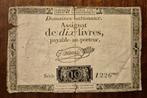 Frankrijk 10 livres 1792 Franse revolutie assignat, Postzegels en Munten, Bankbiljetten | Europa | Niet-Eurobiljetten, Ophalen