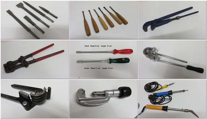 Divers Handgereedschap, Tangen en beitels Zie de Foto's, Doe-het-zelf en Verbouw, Gereedschap | Handgereedschap, Gebruikt, Ophalen of Verzenden