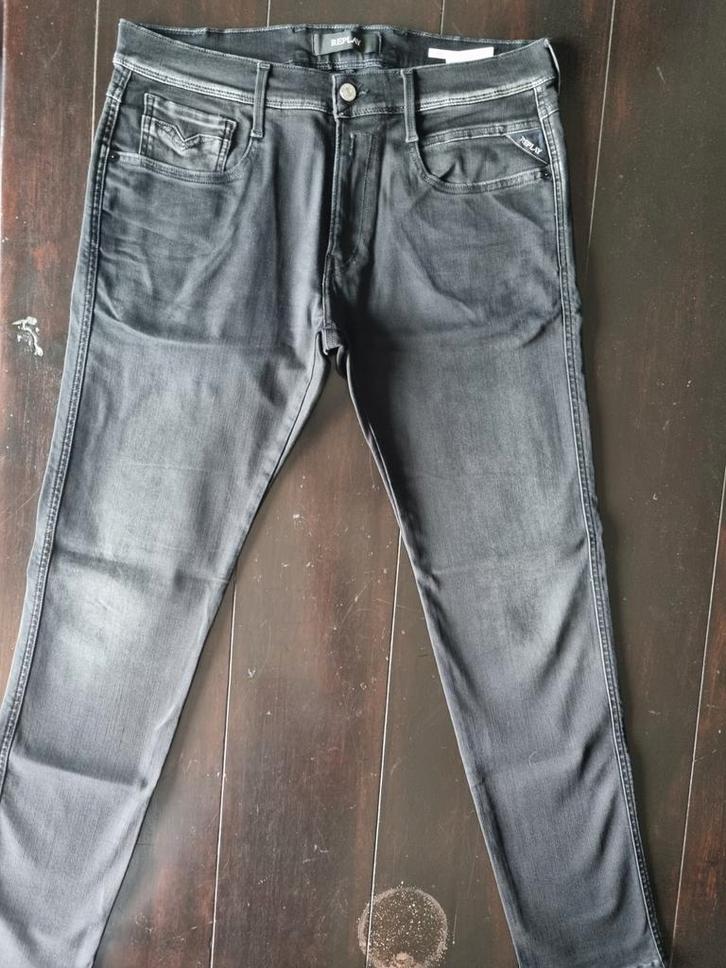 ZGAN REPLAY ANBASS SLIM SKINNY STRETCH JEANS SIZE 36/32!!, Kleding | Heren, Spijkerbroeken en Jeans, Zo goed als nieuw, W36 - W38 (confectie 52/54)