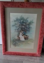 Schilderij van Belot, geërfd met lijst, Antiek en Kunst, Ophalen of Verzenden