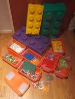 Partij Lego + opbergboxen + Moc grondplaten, Gebruikt, Lego, Ophalen