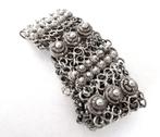 925 zilveren Hollandse stijl Zeeuwse knop Armband , Antiek, Sieraden, Tassen en Uiterlijk, Antieke sieraden, Ophalen, Zilver, Armband