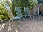 Gardinox Tuinstoelen RVS 4 stuks, Tuin en Terras, Tuinstoelen, Ophalen, Zo goed als nieuw, Rvs