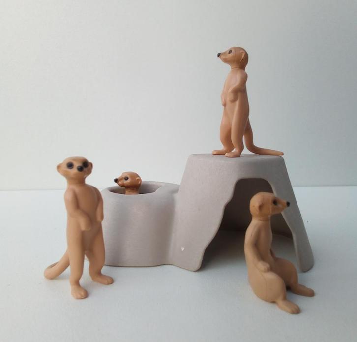 Afrikaanse Stokstaartjes - Dieren Set - Playmobil, Kinderen en Baby's, Speelgoed | Playmobil, Zo goed als nieuw, Complete set