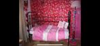 Antiek kinderbed met matras 140x65 cm, Kinderen en Baby's, Kinderkamer | Bedden, Ophalen, Gebruikt, 140 tot 160 cm, Matras