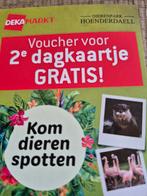 Voucher 2e dagkaart gratis, Tickets en Kaartjes, Eén persoon, Kortingskaart