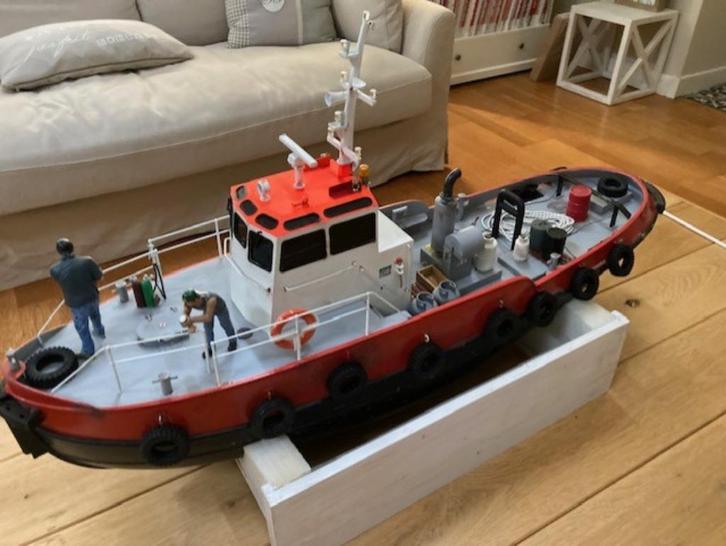 Taucher Wulf 6 werkschip- vaarklaar, Hobby en Vrije tijd, Modelbouw | Boten en Schepen, Gebruikt, Groter dan 1:32, Ophalen
