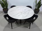 Poltrona Frau Bolero design eettafel + 4x Ginger stoel, Ophalen of Verzenden, Zo goed als nieuw, 4 tot 6 stoelen
