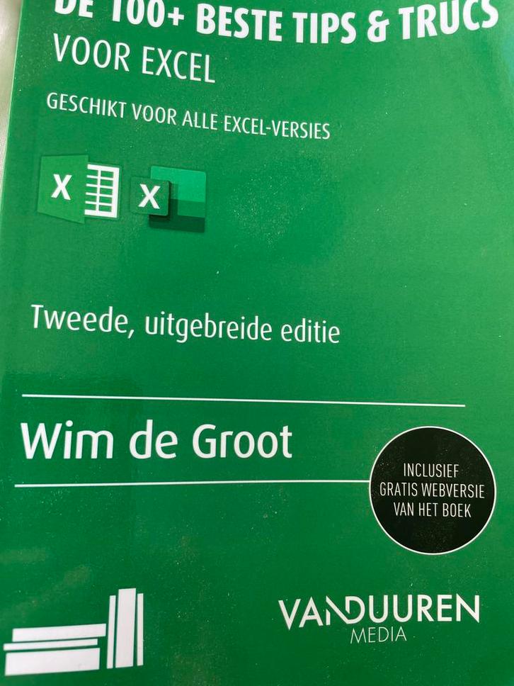 Excel Tips & Trucs - Wim de Groot, Boeken, Informatica en Computer, Zo goed als nieuw, Software, Ophalen of Verzenden