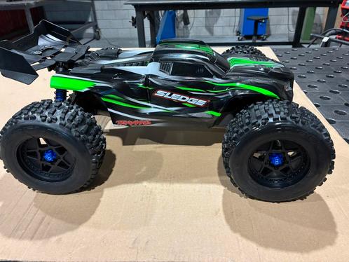 Traxxas sledge met heel veel upgrades!!, Hobby en Vrije tijd, Modelbouw | Radiografisch | Auto's, Zo goed als nieuw, Auto offroad