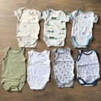 7 rompertjes maat 50/56 korte mouw, mouwloos, Hema, Zeeman, Ophalen of Verzenden, Zo goed als nieuw, Jongetje of Meisje, Overhemdje of Bloesje