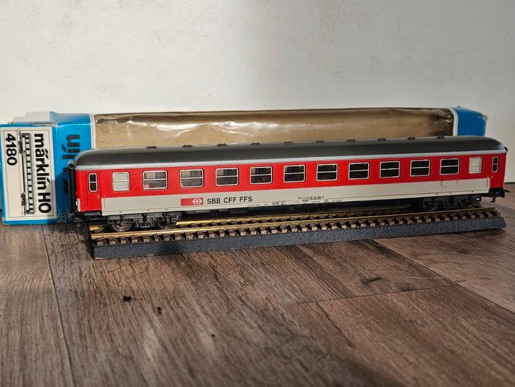 Modeltrein Ho marklin wagon 4180 SBB Zwitserland, Hobby en Vrije tijd, Modeltreinen | H0, Zo goed als nieuw, Wagon, Wisselstroom