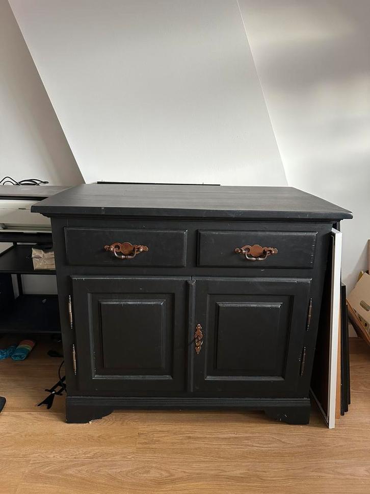 Commode/dressoir/tv kast zwart, Huis en Inrichting, Kasten | Overige, Gebruikt, Ophalen