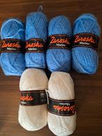 Zareska Marino 6 bollen blauw en wit, Ophalen of Verzenden, Zo goed als nieuw, Breien of Haken, Wol of Garen