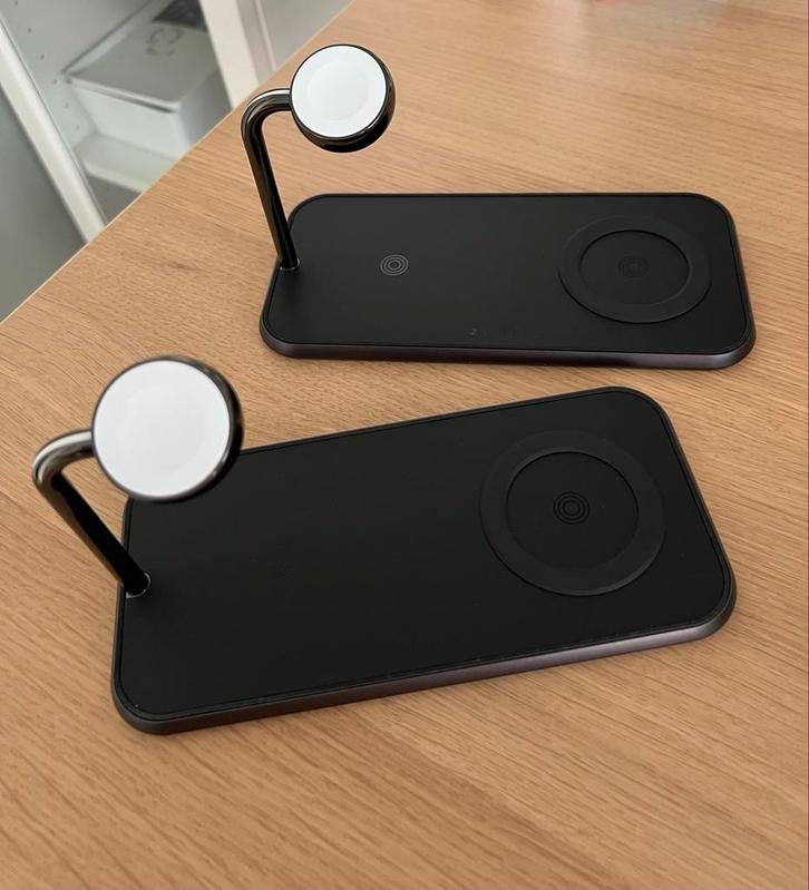 2x Zens Draadloze Oplader 3-in-1 iphone/ apple watch, Telecommunicatie, Mobiele telefoons | Toebehoren en Onderdelen, Zo goed als nieuw