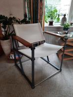 2 stoelen metaal met canvas, Huis en Inrichting, Stoelen, Twee, Gebruikt, Metaal, Ophalen