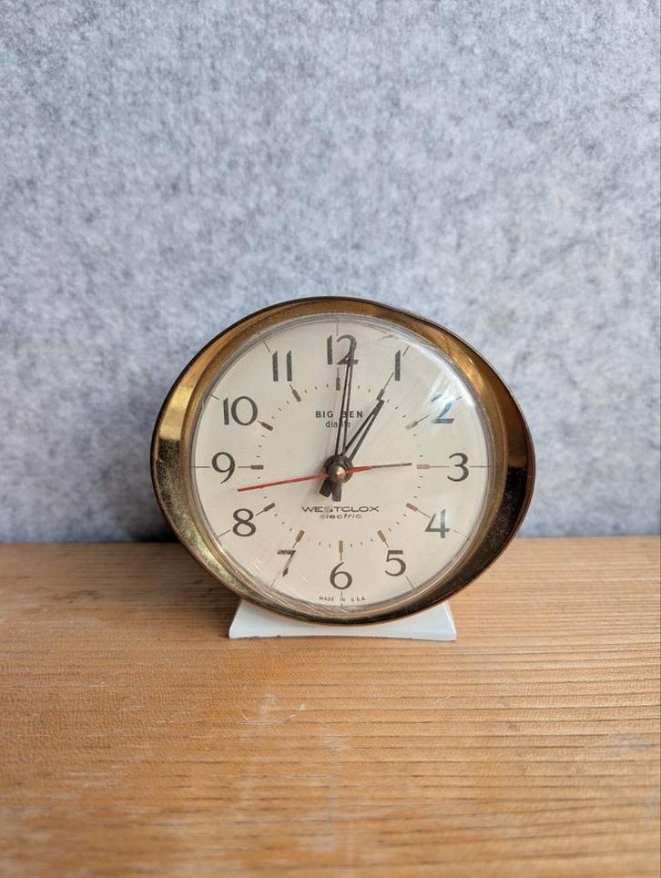 Vintage Big Ben Dialite wekker van Westclox, klok, klokje, Antiek en Kunst, Antiek | Klokken, Ophalen of Verzenden