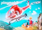 Action Reddingswerkers Met Helikopter 9127, Kinderen en Baby's, Speelgoed | Playmobil, Ophalen of Verzenden, Gebruikt, Complete set