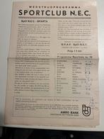 Nec - Sparta programma seizoen 67/68, Verzamelen, Sportartikelen en Voetbal, Ophalen of Verzenden, Gebruikt, Sparta, Overige typen