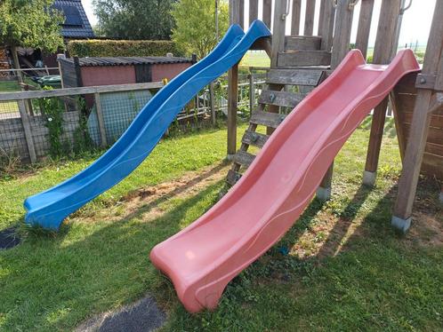 losse blauwe glijbaan 300 voor speelhuis, Kinderen en Baby's, Speelgoed | Buiten | Speeltoestellen, Gebruikt, Glijbaan, Aanbouwonderdeel