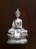 Boeddha zilver kleur H 19 cm Br 10 cm, Ophalen of Verzenden, Zo goed als nieuw