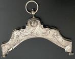 Schitterende antieke zilveren papegaaienbeugel met ring, Ophalen of Verzenden, Zilver