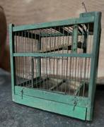 Oud landelijk vogel vang kooitje  sober sleets imperfect, Ophalen of Verzenden