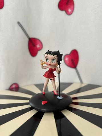BETTY BOOP - Beeldje | Microfoon | Retro | Glitter beschikbaar voor biedingen