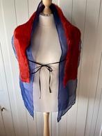 Zijden sjaal met bont, Kleding | Dames, Mutsen, Sjaals en Handschoenen, Ophalen of Verzenden, Zo goed als nieuw, Maat 46/48 (XL) of groter