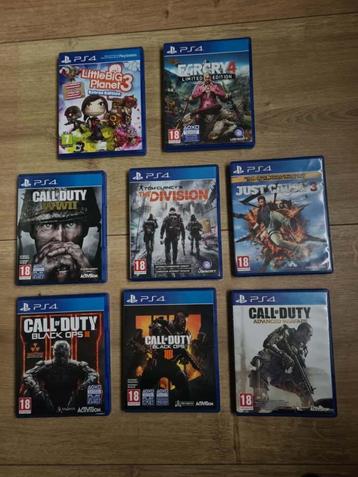 Diverse games voor Playstation 4 beschikbaar voor biedingen