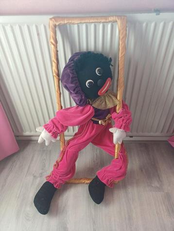 Zwarte Piet Pop - 75cm - Sinterklaas Decoratie beschikbaar voor biedingen