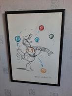 Mickey's Circus - Donald Duck Illustratie, 53x74 cm., Ophalen